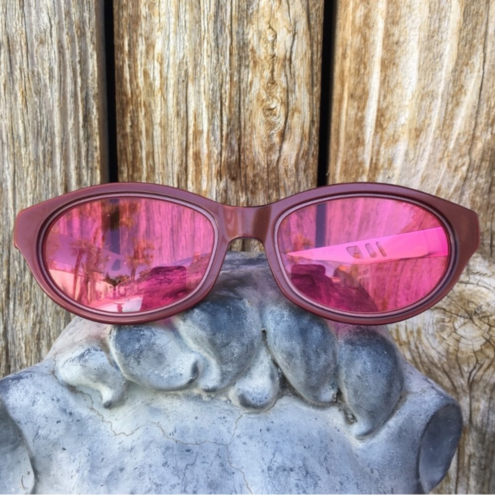 Jean Paul Gaultier Vintage 90’s Y2K Mirror Sunglasses Pink